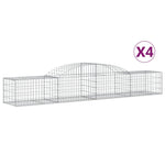4 db íves horganyzott vas gabion kosár 300x50x40/60 cm 2