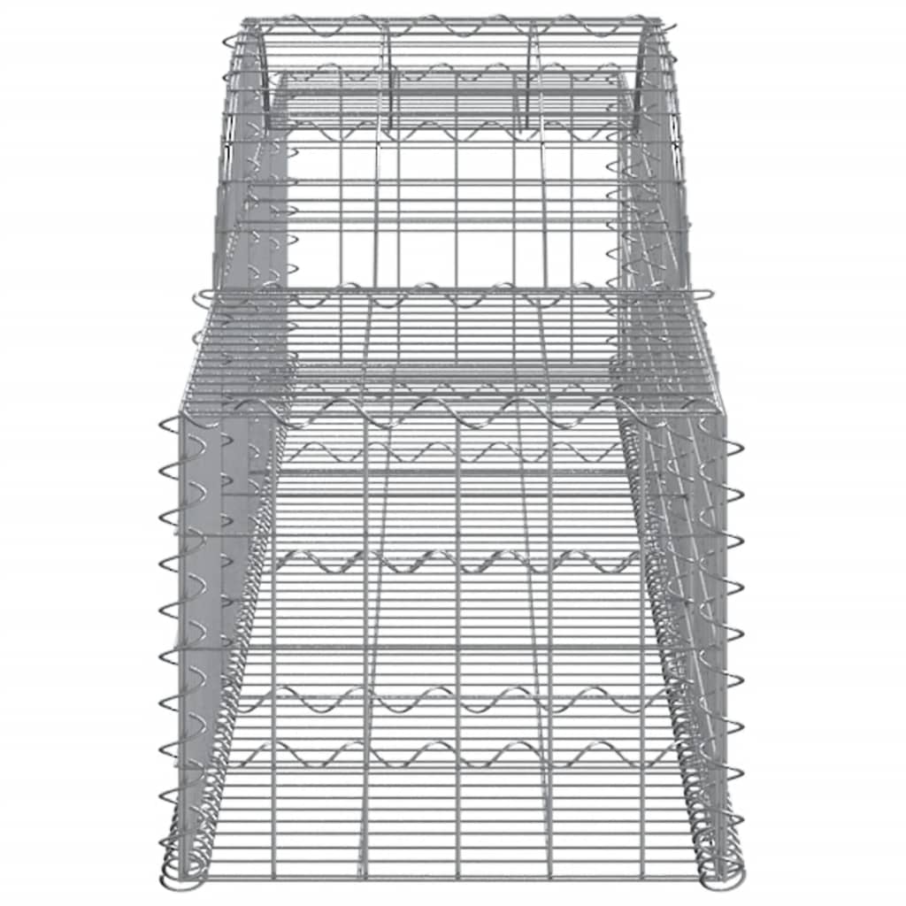 4 db íves horganyzott vas gabion kosár 300x50x40/60 cm 5