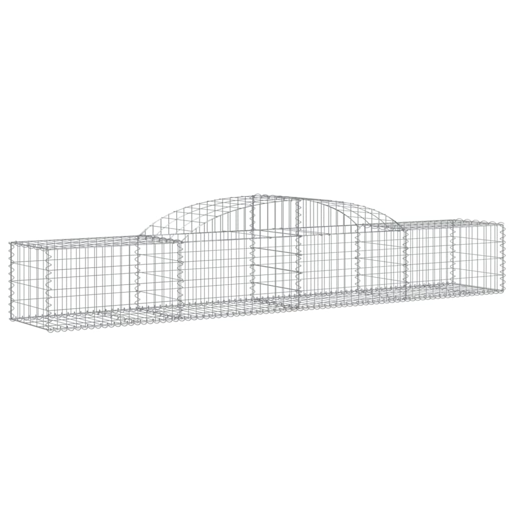 9 db íves horganyzott vas gabion kosár 300x50x40/60 cm 3