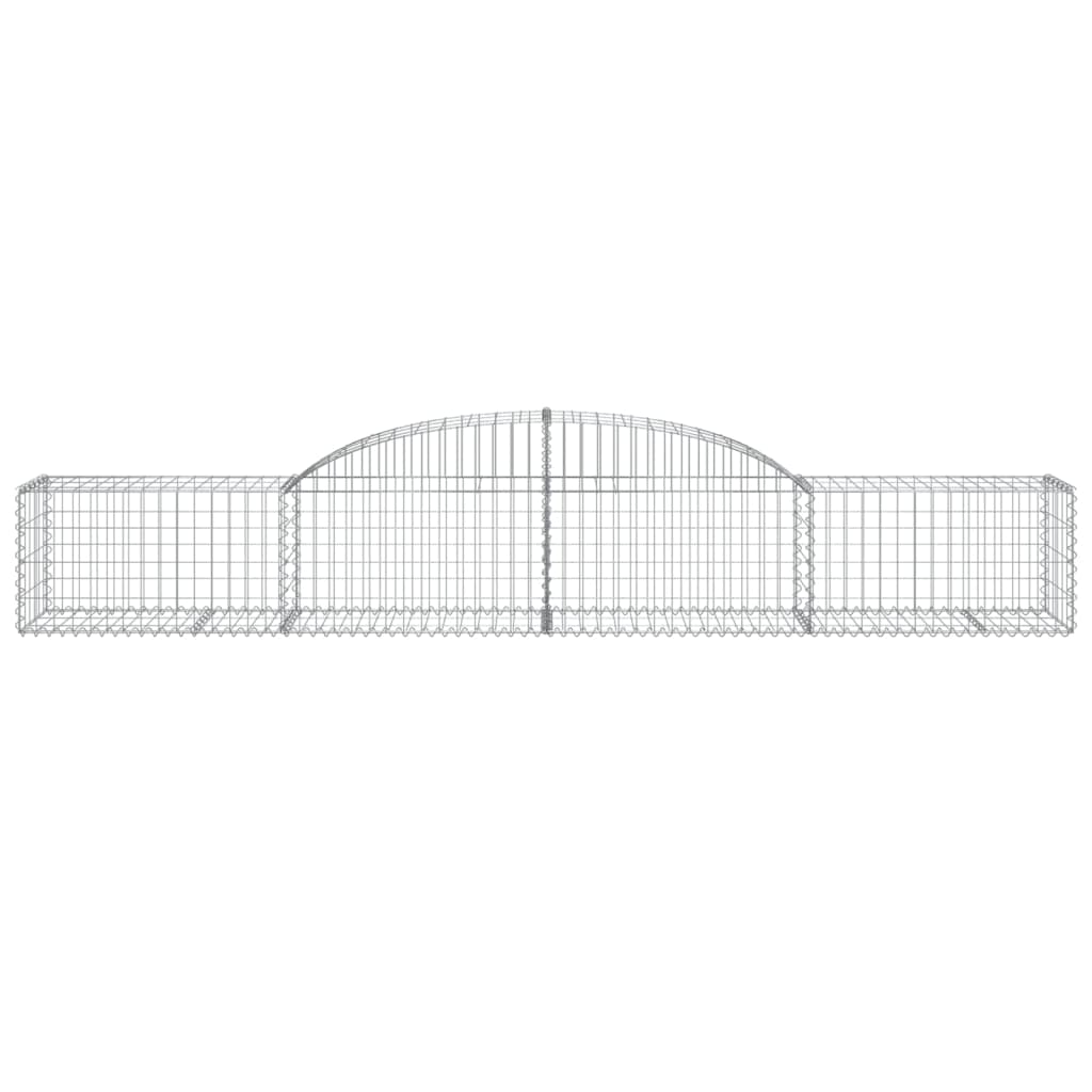 9 db íves horganyzott vas gabion kosár 300x50x40/60 cm 4