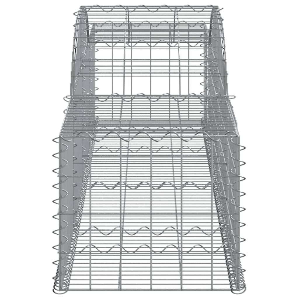 15 db íves horganyzott vas gabion kosár 300x50x40/60 cm 5