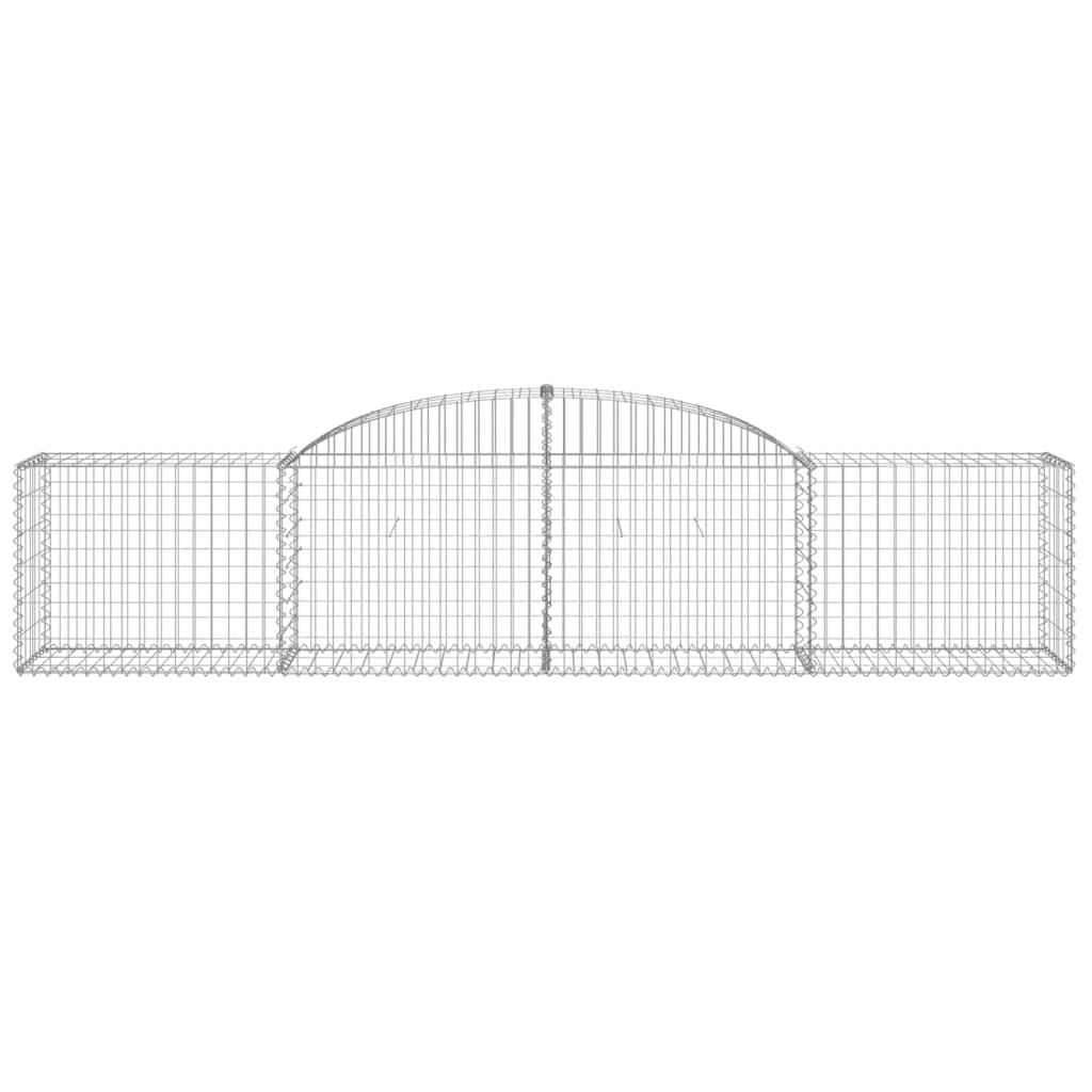 5 db íves horganyzott vas gabion kosár 300x50x60/80 cm 4