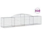 10 db íves horganyzott vas gabion kosár 300x50x60/80 cm 2