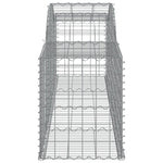 10 db íves horganyzott vas gabion kosár 300x50x60/80 cm 5