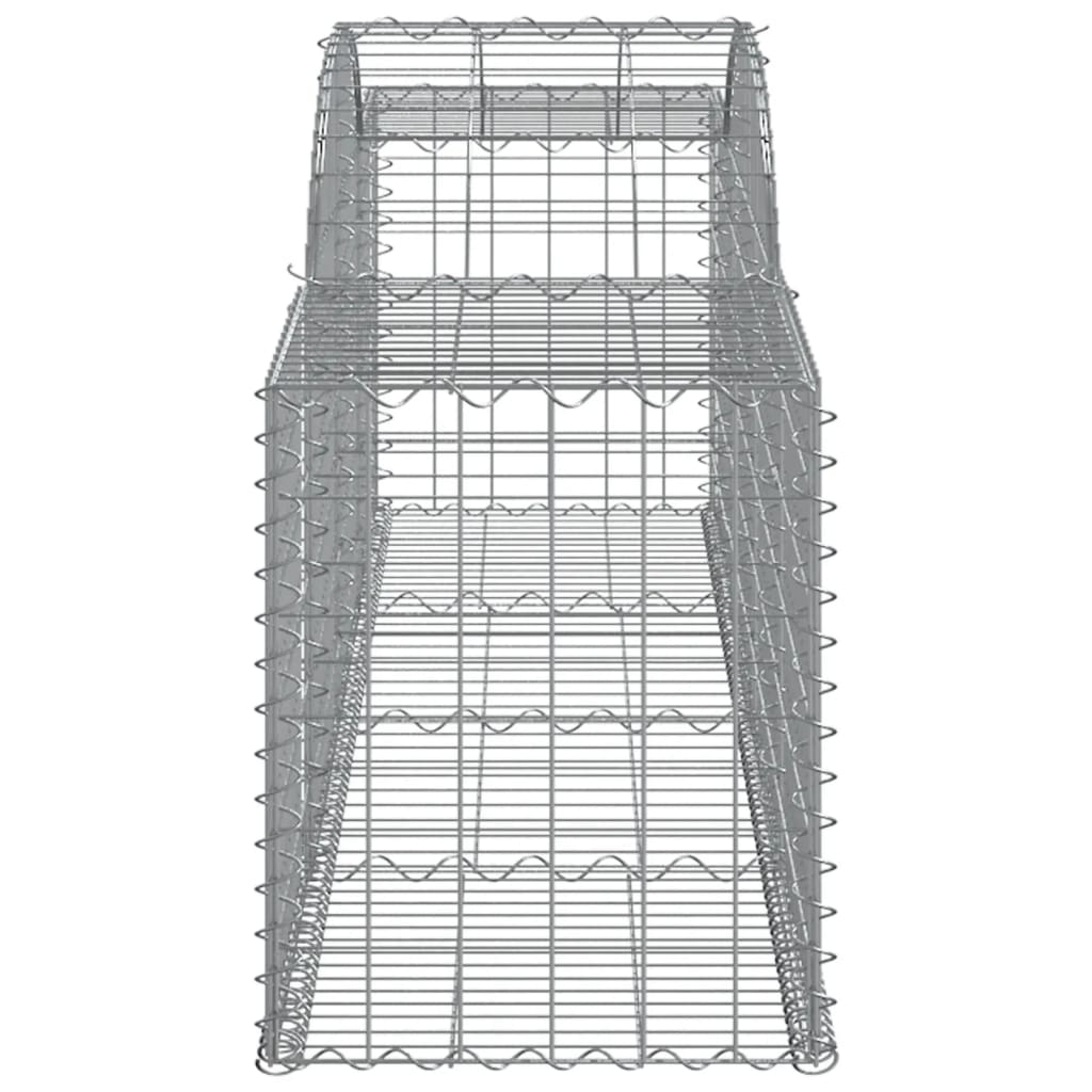 10 db íves horganyzott vas gabion kosár 300x50x60/80 cm 5