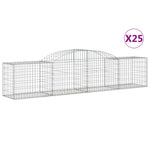 25 db íves horganyzott vas gabion kosár 300x50x60/80 cm 2