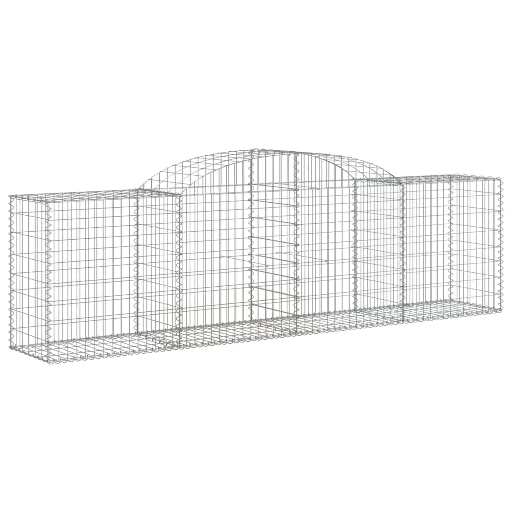 3 db íves horganyzott vas gabion kosár 300x50x80/100 cm 3