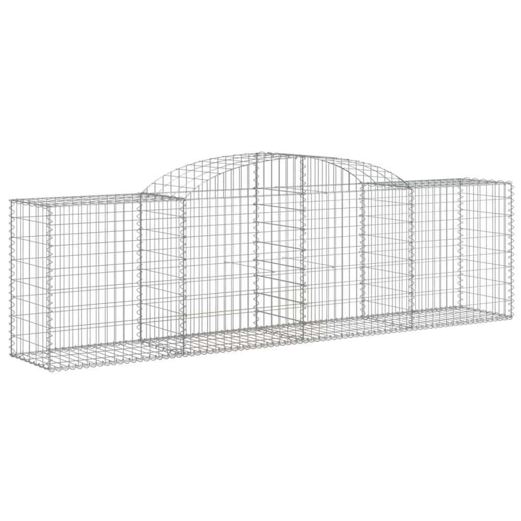 9 db íves horganyzott vas gabion kosár 300x50x80/100 cm 3