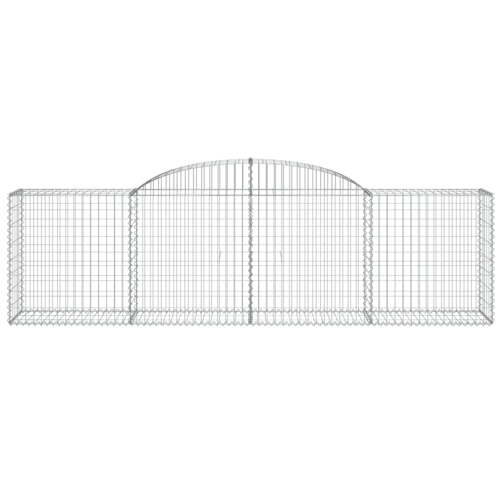 13 db íves horganyzott vas gabion kosár 300x50x80/100 cm 4