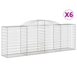 6 db íves horganyzott vas gabion kosár 300 x 50 x 100/120 cm 2