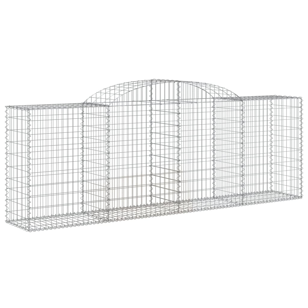 6 db íves horganyzott vas gabion kosár 300 x 50 x 100/120 cm 3