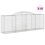 30 db íves horganyzott vas gabion kosár 300 x 50 x 100/120 cm 2