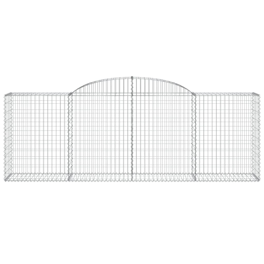30 db íves horganyzott vas gabion kosár 300 x 50 x 100/120 cm 4