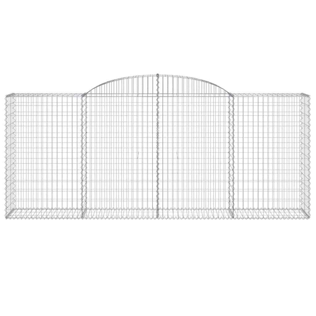 17 db íves horganyzott vas gabion kosár 300x50x120/140 cm 4