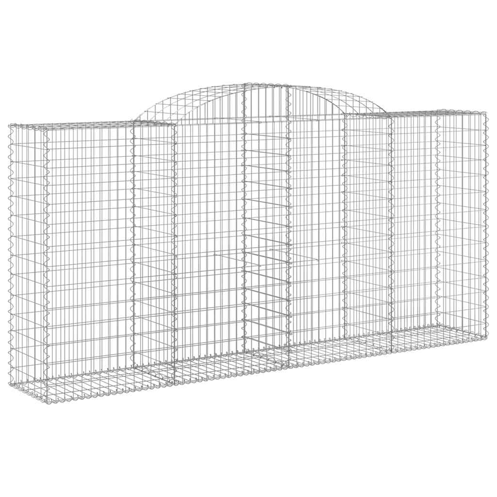 13 db íves horganyzott vas gabion kosár 300x50x140/160 cm 3