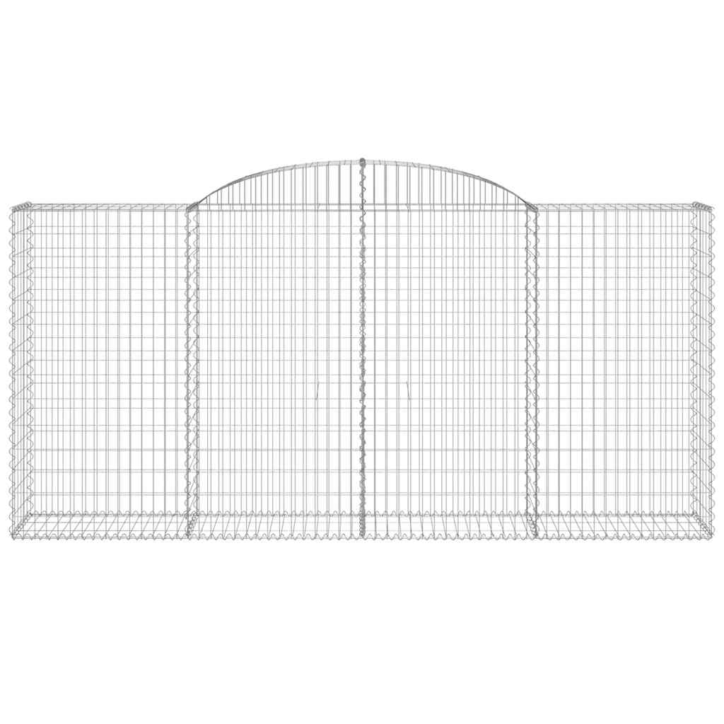 13 db íves horganyzott vas gabion kosár 300x50x140/160 cm 4