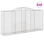 20 db íves horganyzott vas gabion kosár 300x50x140/160 cm 2
