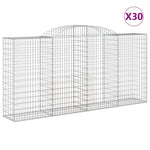 30 db íves horganyzott vas gabion kosár 300x50x140/160 cm 2