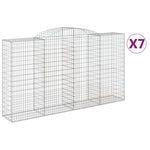 7 db íves horganyzott vas gabion kosár 300x50x160/180 cm 2