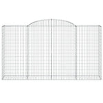 7 db íves horganyzott vas gabion kosár 300x50x160/180 cm 4