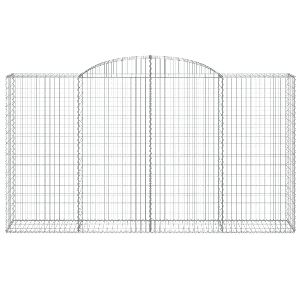 7 db íves horganyzott vas gabion kosár 300x50x160/180 cm 4