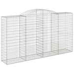 9 db íves horganyzott vas gabion kosár 300x50x160/180 cm 3