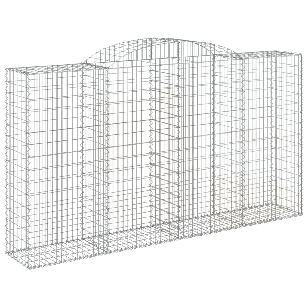 9 db íves horganyzott vas gabion kosár 300x50x160/180 cm 3