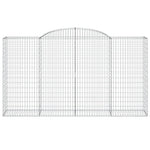 9 db íves horganyzott vas gabion kosár 300x50x160/180 cm 4