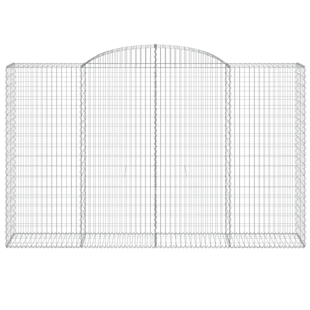 10 db íves horganyzott vas gabion kosár 300x50x180/200 cm 4