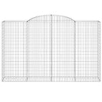 15 db íves horganyzott vas gabion kosár 300x50x180/200 cm 4