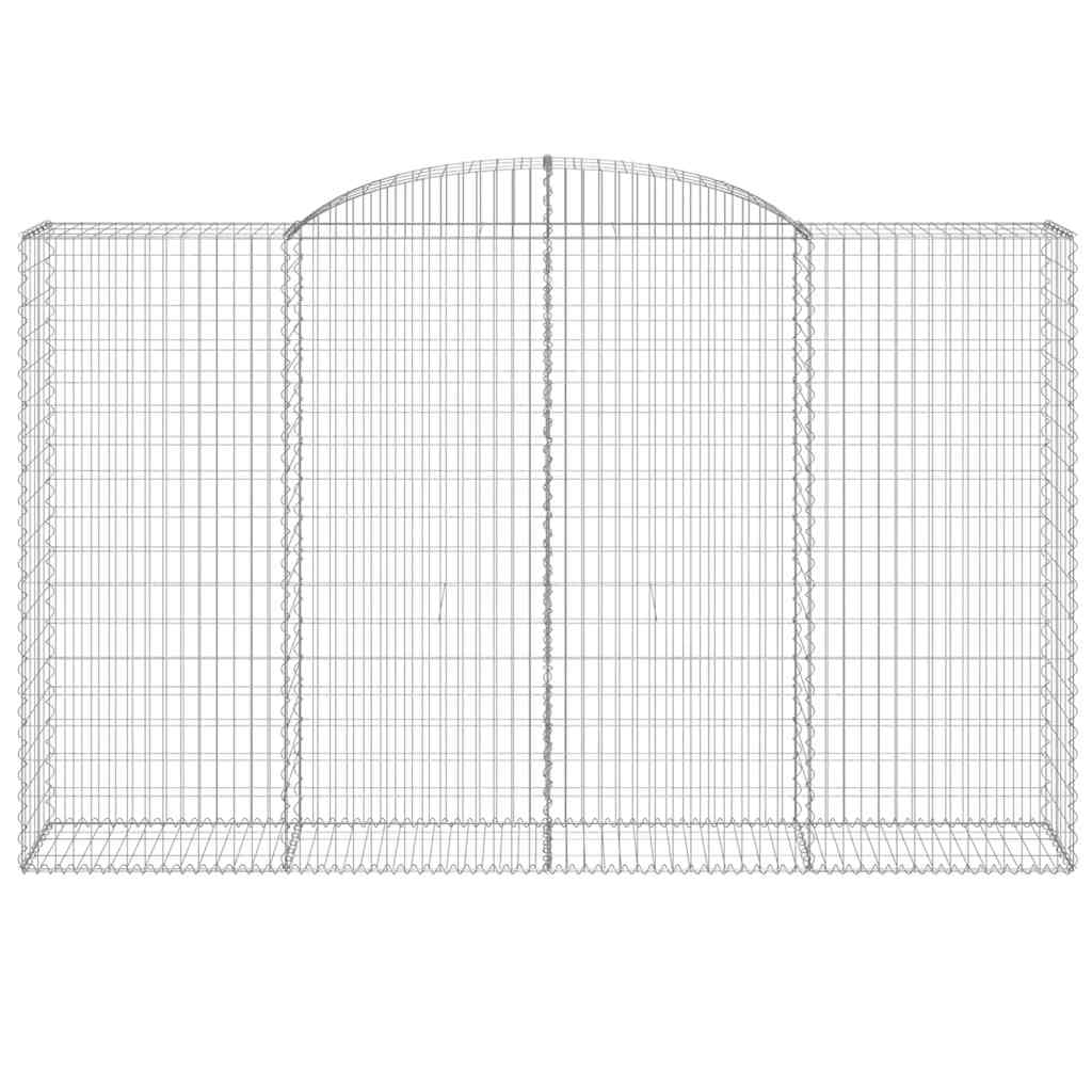 15 db íves horganyzott vas gabion kosár 300x50x180/200 cm 4