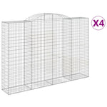 4 db íves horganyzott vas gabion kosár 300x50x200/220 cm 2