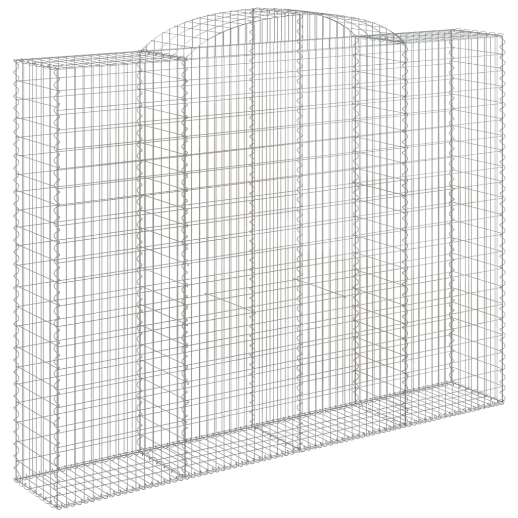 6 db íves horganyzott vas gabion kosár 300x50x220/240 cm 3