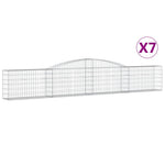 7 db íves horganyzott vas gabion kosár 400x30x60/80 cm 2