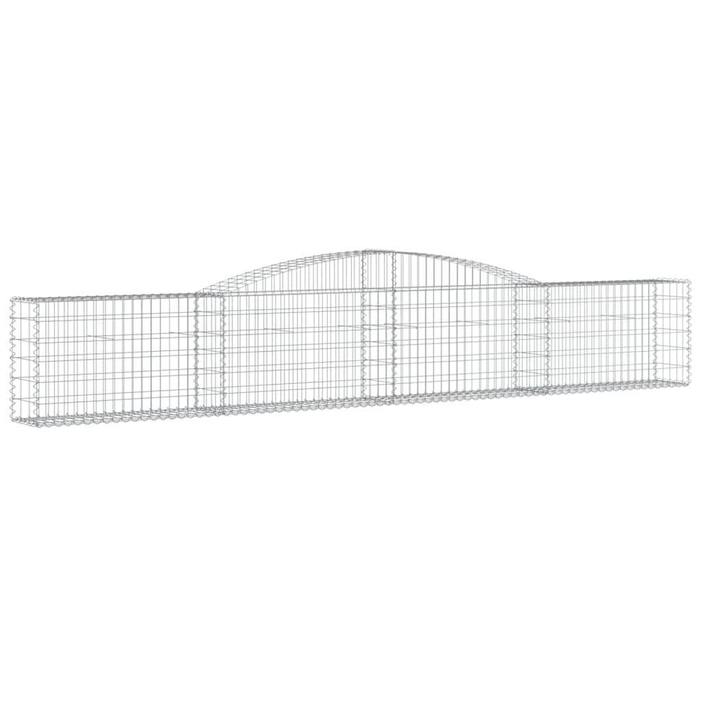 7 db íves horganyzott vas gabion kosár 400x30x60/80 cm 3