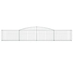 7 db íves horganyzott vas gabion kosár 400x30x60/80 cm 4