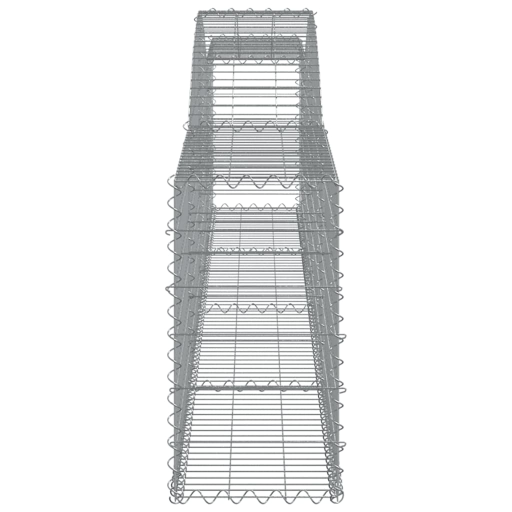 7 db íves horganyzott vas gabion kosár 400x30x60/80 cm 5