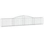 9 db íves horganyzott vas gabion kosár 400x30x60/80 cm 3