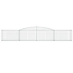 9 db íves horganyzott vas gabion kosár 400x30x60/80 cm 4