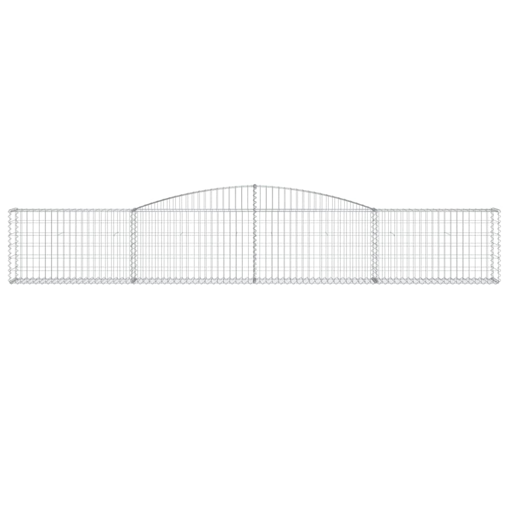 9 db íves horganyzott vas gabion kosár 400x30x60/80 cm 4
