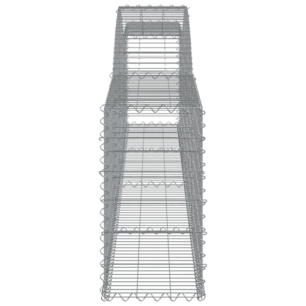 9 db íves horganyzott vas gabion kosár 400x30x60/80 cm 5