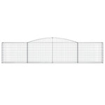 2 db íves horganyzott vas gabion kosár 400x30x80/100 cm 4