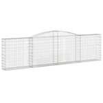 6 db íves horganyzott vas gabion kosár 400x30x100/120 cm 3