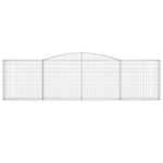 6 db íves horganyzott vas gabion kosár 400x30x100/120 cm 4