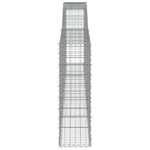 6 db íves horganyzott vas gabion kosár 400x30x100/120 cm 5
