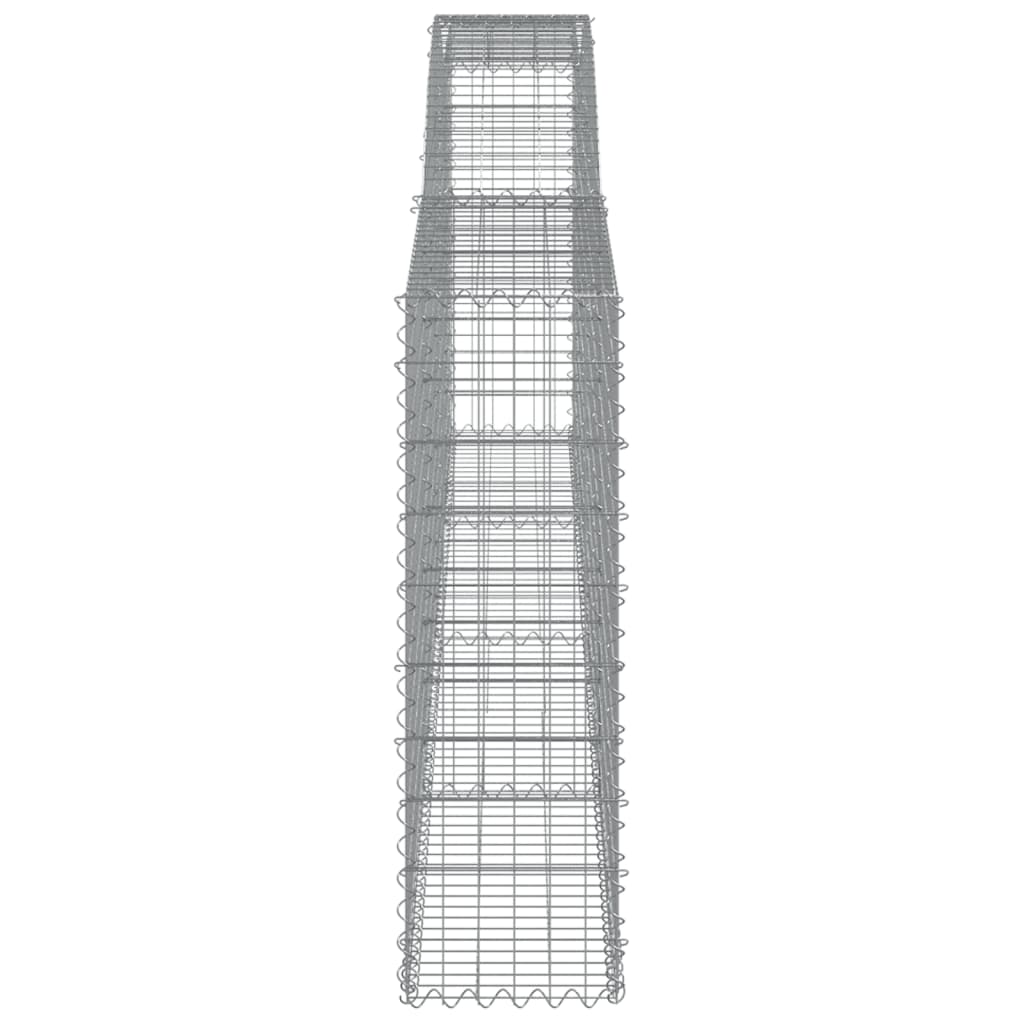 6 db íves horganyzott vas gabion kosár 400x30x100/120 cm 5