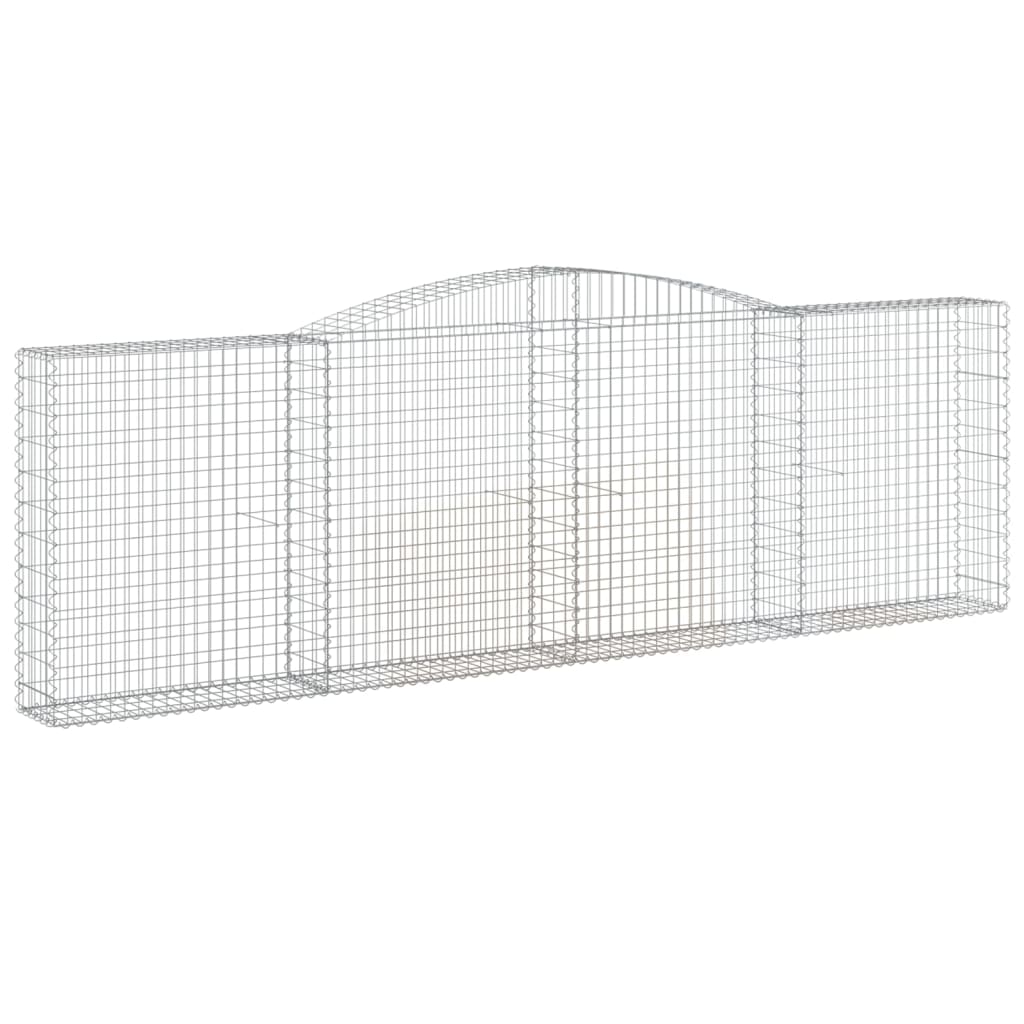 4 db íves horganyzott vas gabion kosár 400x30x120/140 cm 3
