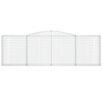 15 db íves horganyzott vas gabion kosár 400x30x120/140 cm 4