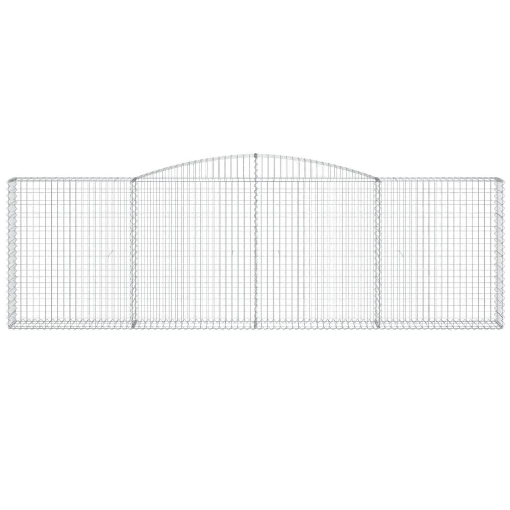 15 db íves horganyzott vas gabion kosár 400x30x120/140 cm 4