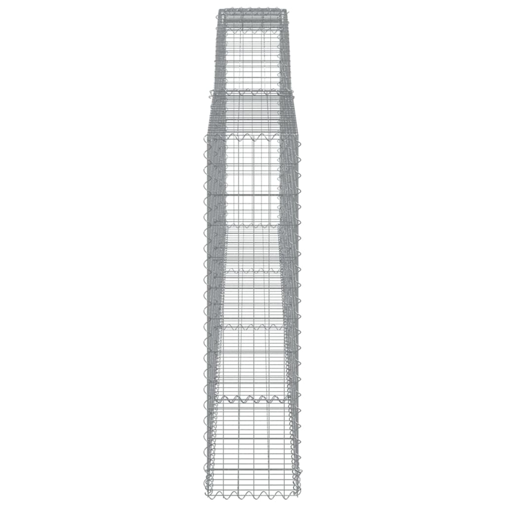 15 db íves horganyzott vas gabion kosár 400x30x120/140 cm 5